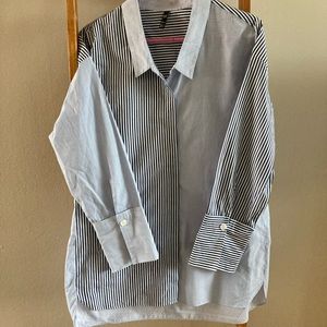 Zara TRF tunic button up